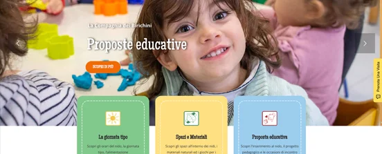 Realizzazione sito web per asili nido La Compagnia dei Birichini Pavia